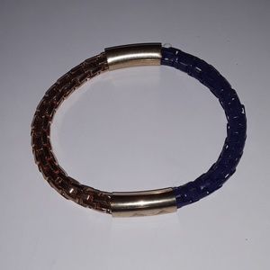 Navy and gold bracelet